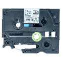 Brother TZe stoffen lint voor P-Touch 12 mm, zwart op wit