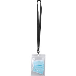 Tarifold Antimicrobial Mask Holder with Textile Lanyard Pack of 10 Pieces