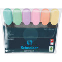 Schneider surligneur Job 150, etui de 6 pièces en couleurs pastel assorties