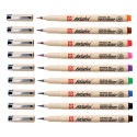 Sakura brushpen Pigma Brush, étui de 9 pièces, en couleurs assorties