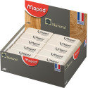 Maped gomme Dessin, medium, blanc, boîte de 40 pièces