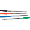 Q-CONNECT balpen, met dop, 0,7 mm, medium punt, groen