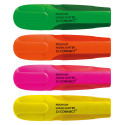 Q-CONNECT Premium surligneur, couleurs assorties, paquet de 4 pièces