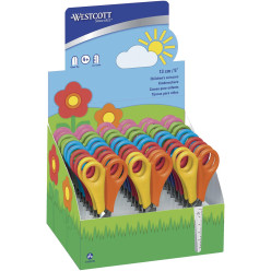 Westcott Left-Handed Kids Scissors, Assorted Colors, Display of 30