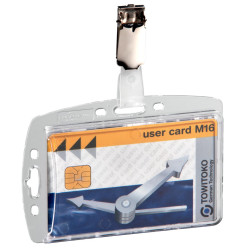 Durable badge with clip