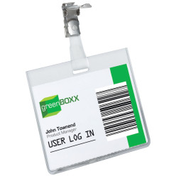 Durable badge met clip ft...