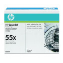 HP toner 55X, 12 500 pages, OEM CE255X, noir