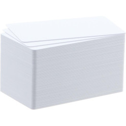 100 Blank White Cards...