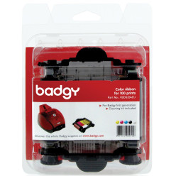 Evolis Badgy Color Ribbon for Badgy1, 100 Prints