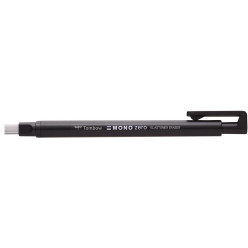 Tombow MONO Zero Refillable Rectangular Eraser Pen Black Body