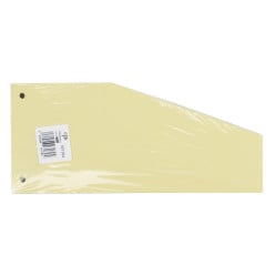 Pergamy Trapezoid Index Dividers Pack of 100 Yellow
