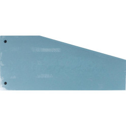 Pergamy Trapezoid Index Dividers, Pack of 100, Blue