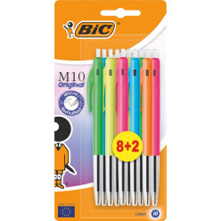 Bic balpen M10 Clic Colors...