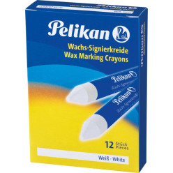 Pelikan vetkrijt 772 wit, doos van 12 stuks