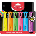 Maped markeerstift Fluo'Peps assortiment blister met 6 stuks