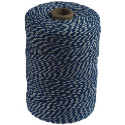 Cotton Twine Blue White 200g Spool Approximately 250m
