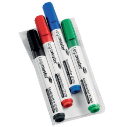 Legamaster whiteboardmarker TZ 100, etui met 4 stuks in geassorteerde kleuren