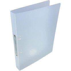 Alpha ringmap, voor ft A4, uit PP, 2 ringen van 25 mm, transparant wit