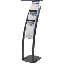 Deflecto Document Holder, L-Shaped Stand, A4 Size, Grey