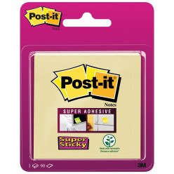 Post-it Super Sticky Notes 3 in x 3 in Yellow 90 Sheets