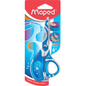 Maped schaar Zenoa fit, 13 cm, asymmetrische ogen, op blister
