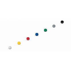 MAUL magneet Solid, 15 mm, trekkracht 150 gr, doos van 10 stuks, assorti