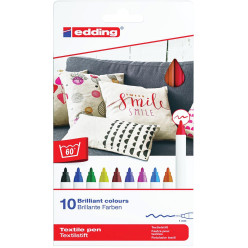 Edding textielpen 4600, set...