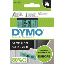 Dymo D1 tape 12 mm, zwart...