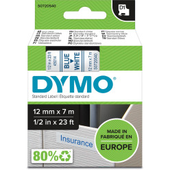 Dymo D1 tape 12 mm, blauw...
