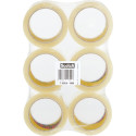 Scotch Quiet Packaging Tape 50 mm x 66 m Transparent Pack of 6 Rolls
