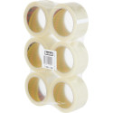 Scotch Quiet Packaging Tape 50 mm x 66 m Transparent Pack of 6 Rolls
