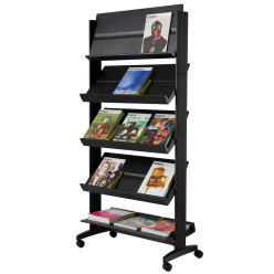 Paperflow Mobile Large Black Brochure Holder
