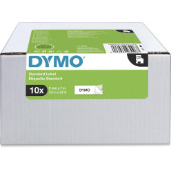 Dymo D1 tape 9 mm, zwart op...