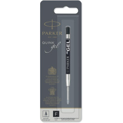 Parker Quink Gel Refill for Fine Ballpoint Pen Black Blister Pack
