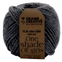 Graine Créative Corde en macramé, ft 2,5 mm x 80 m, gris anthracite