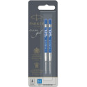 Parker Quink Gel Ink Refill Medium Blue Pack of 2