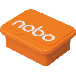 Nobo aimantspour tableau blanc, orange, paquet de 4 pièces