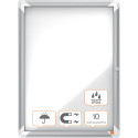Nobo Premium Plus buitenvitrine, draaideur met slot, magnetisch, 4 x A4