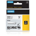 DYMO Rhino Vinyl Label Tape 19 mm Black on White