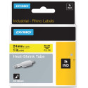 Dymo RHINO krimpkous 24 x 1,5 mm, zwart op geel