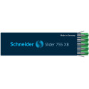 Schneider recharge stylo bille Slider 755 XB, vert