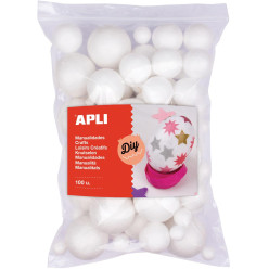 Apli polystyrene balls,...