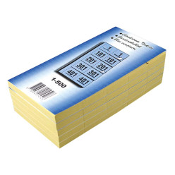 Locker Ticket Books Numbered 1 to 500 Blue