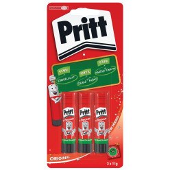 Pritt plakstift, 11 g, blister van 3 stuks