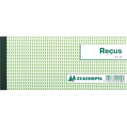 Exacompta Receipts Pad, 9 x 13 cm, 50 Sheets, Horizontal, French