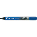 Pilot marqueur permanent 100, boîte de 15 + 5 pièces, bleu