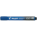 Pilot marqueur permanent 100, boîte de 15 + 5 pièces, bleu