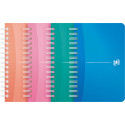 Oxford My Colours Notebook, 180 Pages, 9 x 14 cm, 5 mm Grid, Assorted Colors