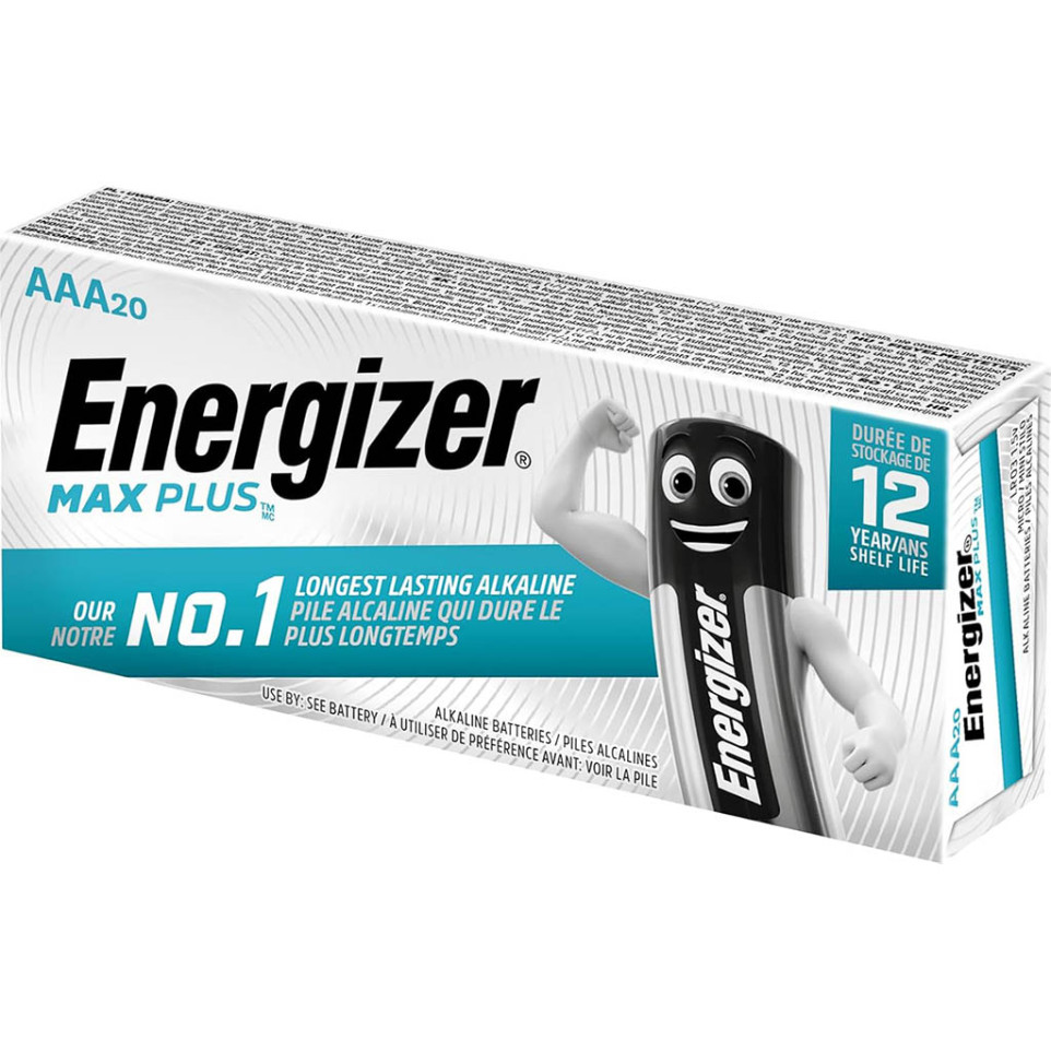 Piles Energizer Max plus BP20 type AAA / 20pce — free download