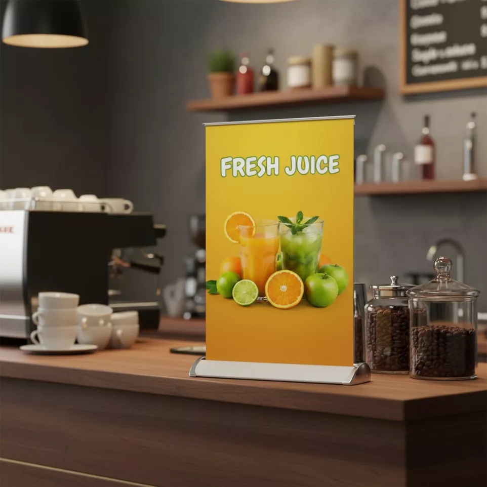 Roll up de table A3 - Idéal sur comptoir